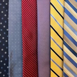 Assortment of ten silk ties